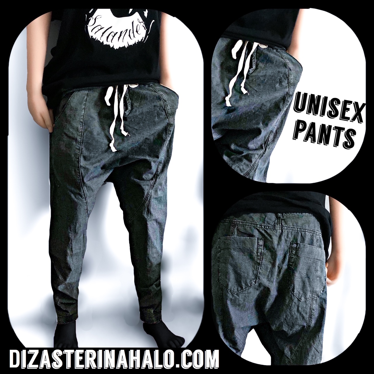 Unisex Baggy Alternative Pants Dizaster In A Halo